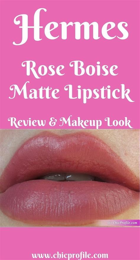 Hermes Rose Boise Matte Lipstick Review, Live Swatches, .